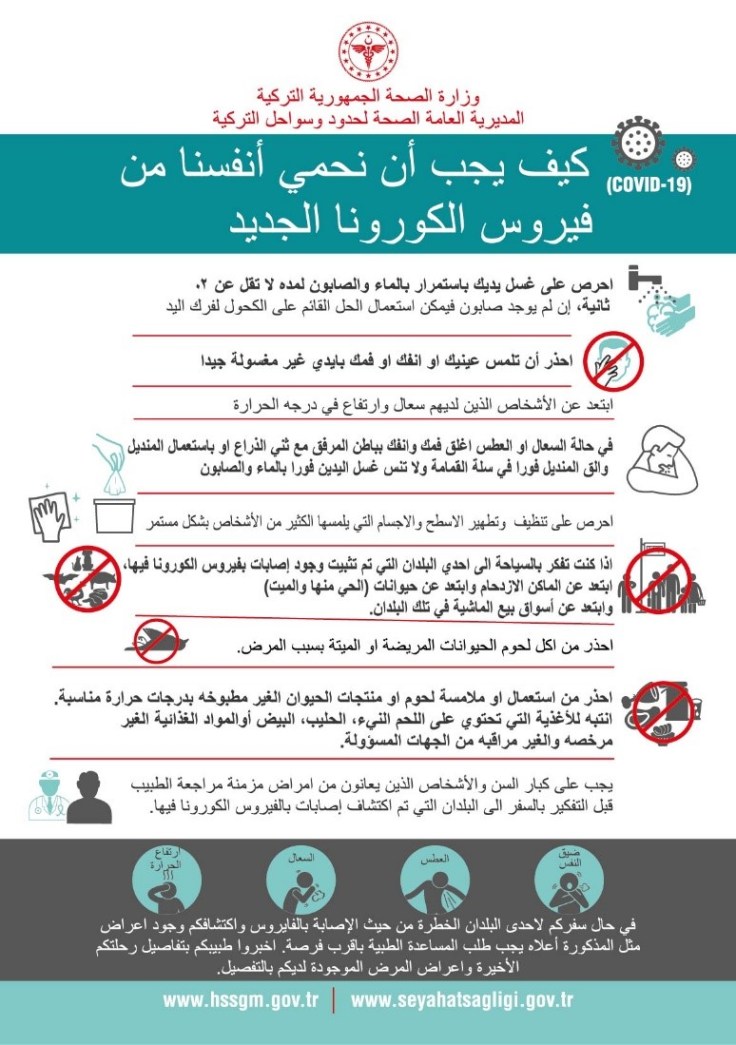 Turkish Brochure about the protection from Covid19